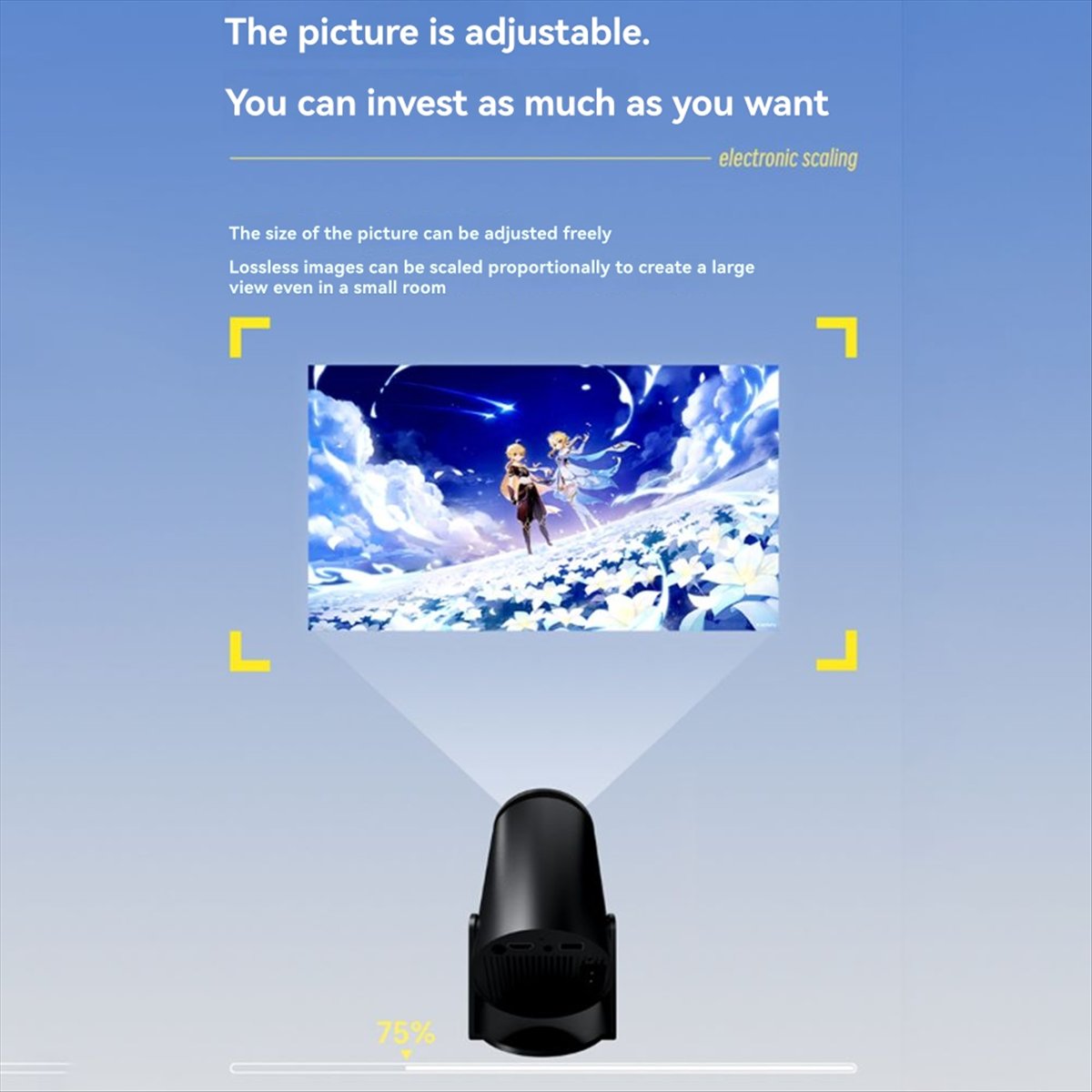 Home Cinema Quad - Proyektor 1080P untuk Android12 WiFi 6