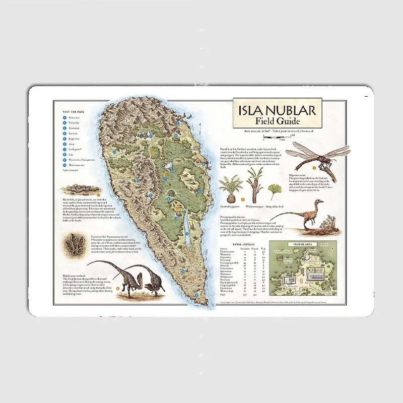 Poster Papan Logam Retro Peta  - Home Cinema Guide ulasan dan harga