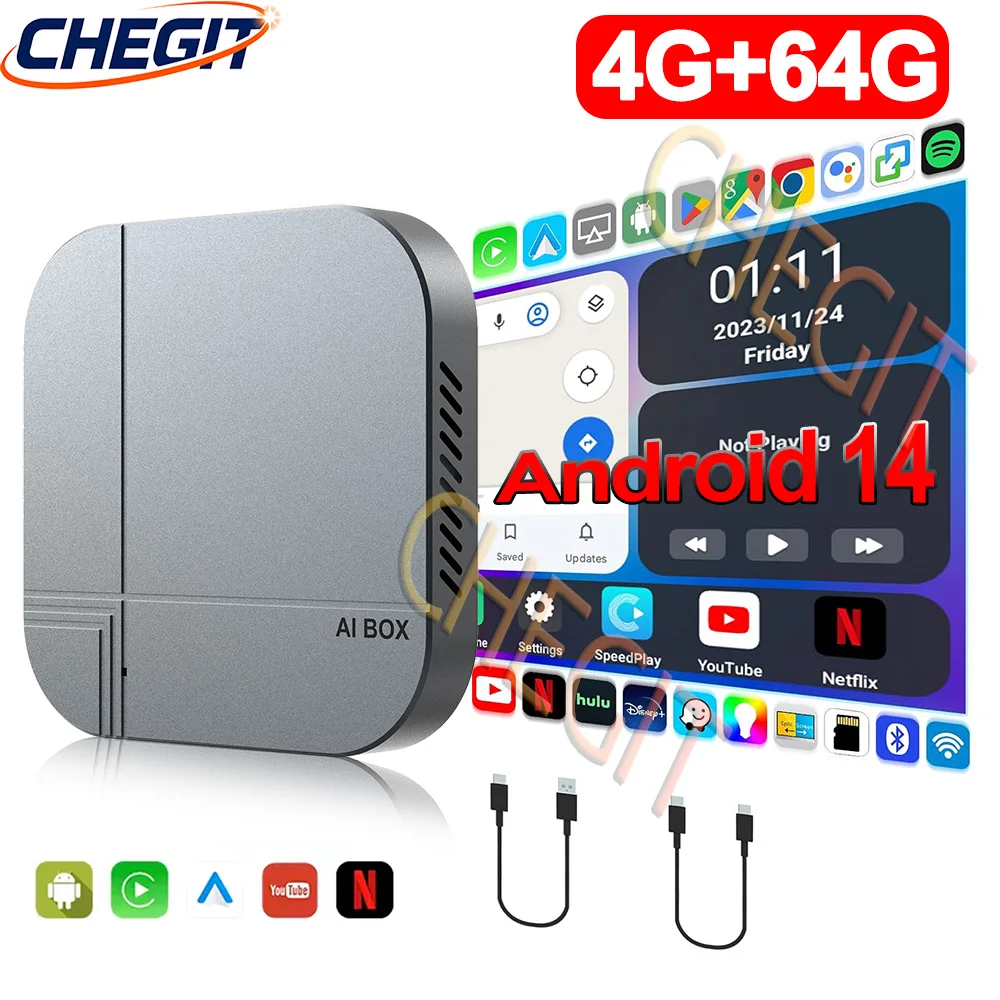Android14 Smart AI Box 4G+64G/ - Home Cinema Youtube ulasan dan harga