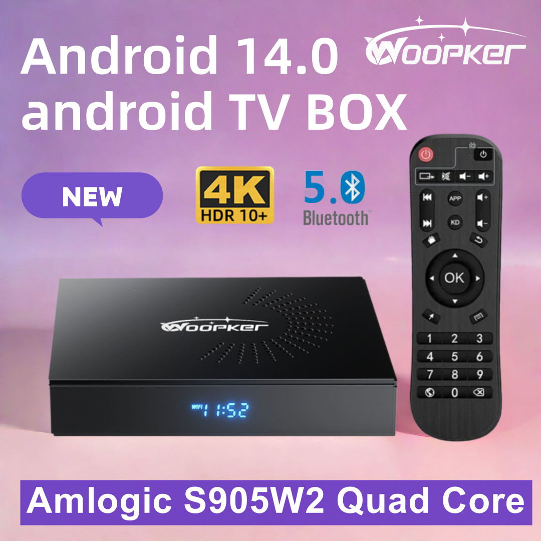 Woopker KW2 Android 14 TV Box  - Home Cinema Youtube ulasan dan harga