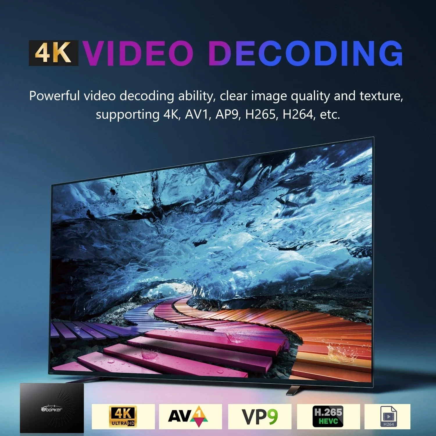 Woopker KW2 Android 14 TV Box  - Home Cinema Youtube ulasan dan harga