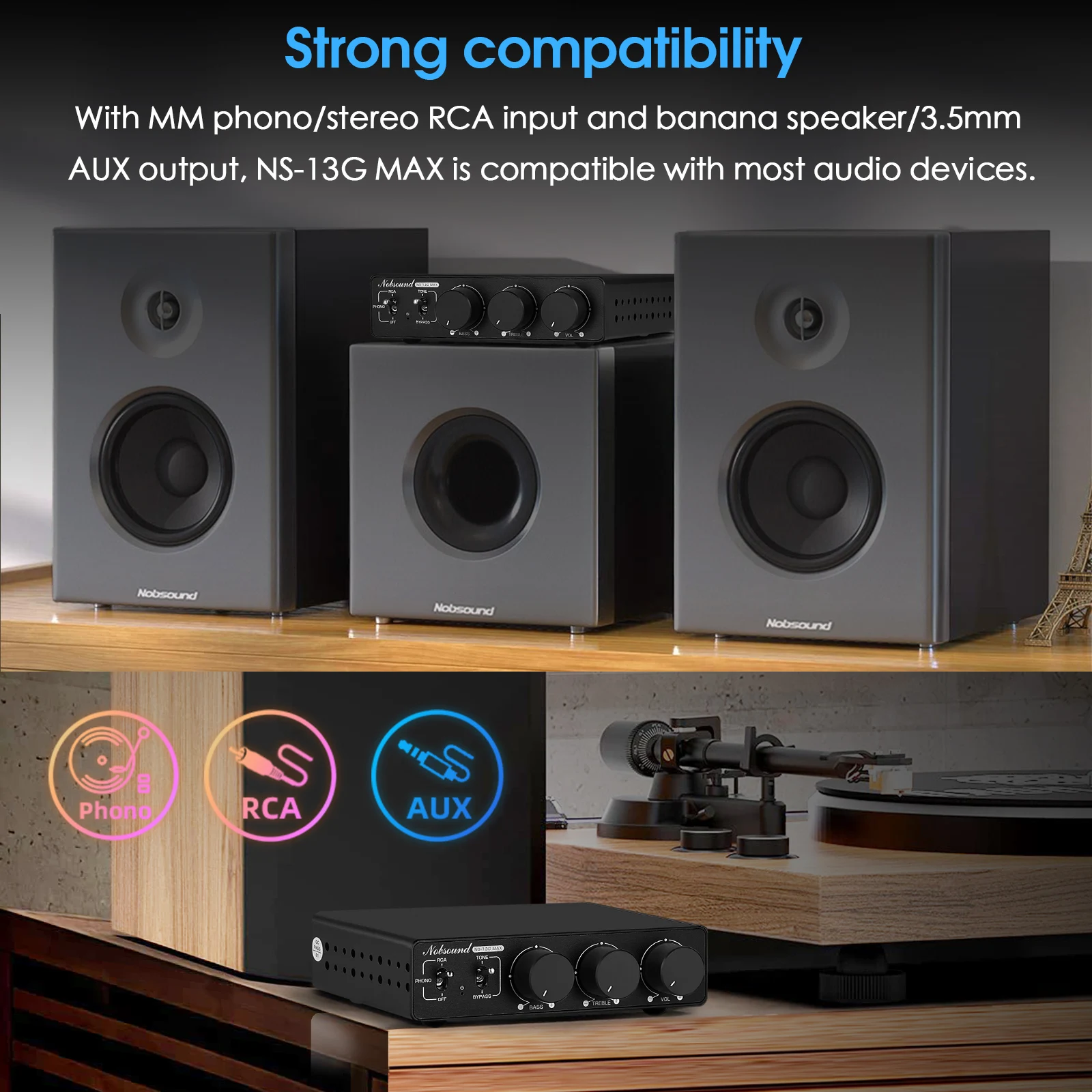 Douk Audio NS-13G-MAX HiFi 2.0 - Home Cinema Receiver ulasan dan harga