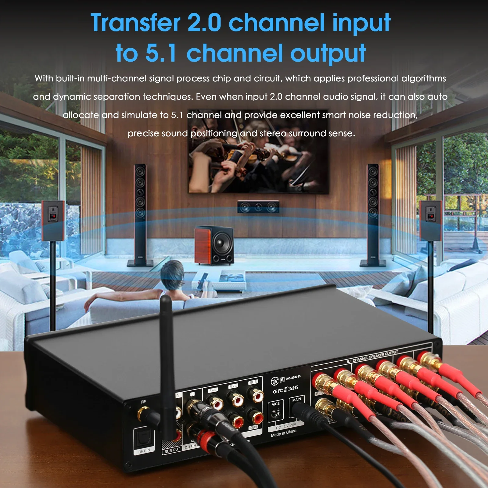 Douk penguat Digital teater Ru - Home Cinema Receiver ulasan dan harga