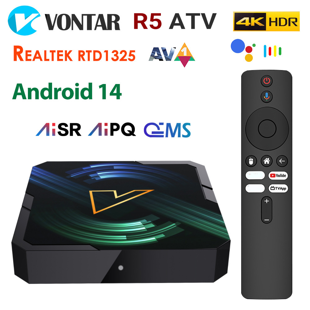 VONTAR R5 ATV TV Box Android14 - Home Cinema Youtube ulasan dan harga