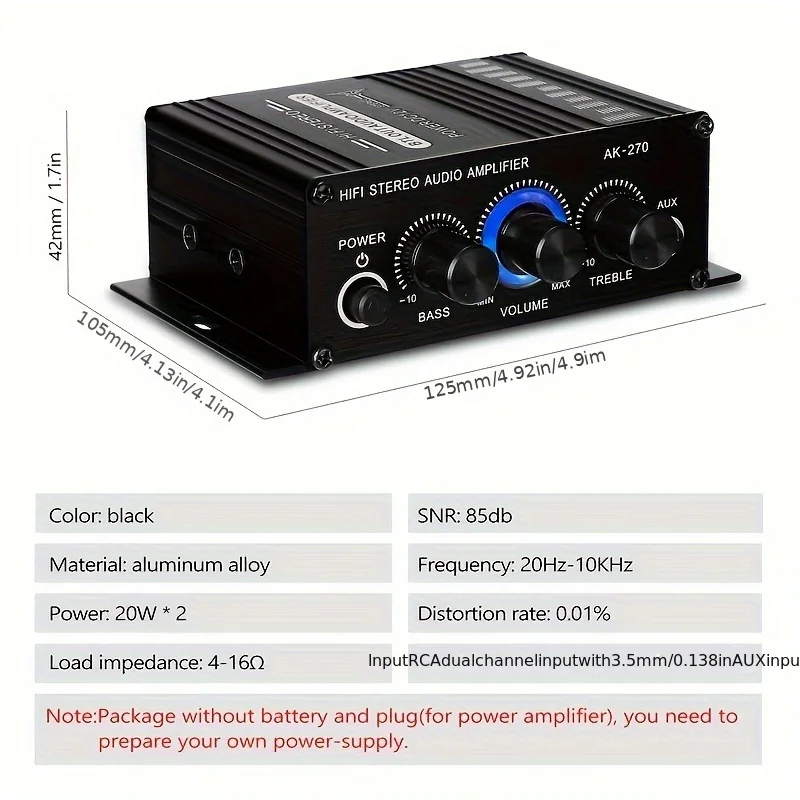 AK-270 400W Amplifier Daya Min - Home Cinema Theater ulasan dan harga