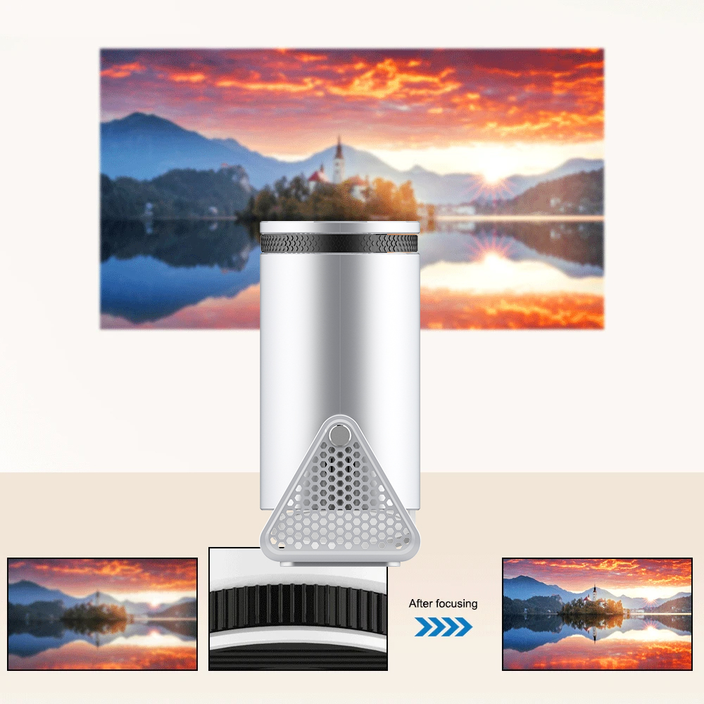 1 Buah Proyektor Baru H300 4K  - Home Cinema Quad ulasan dan harga