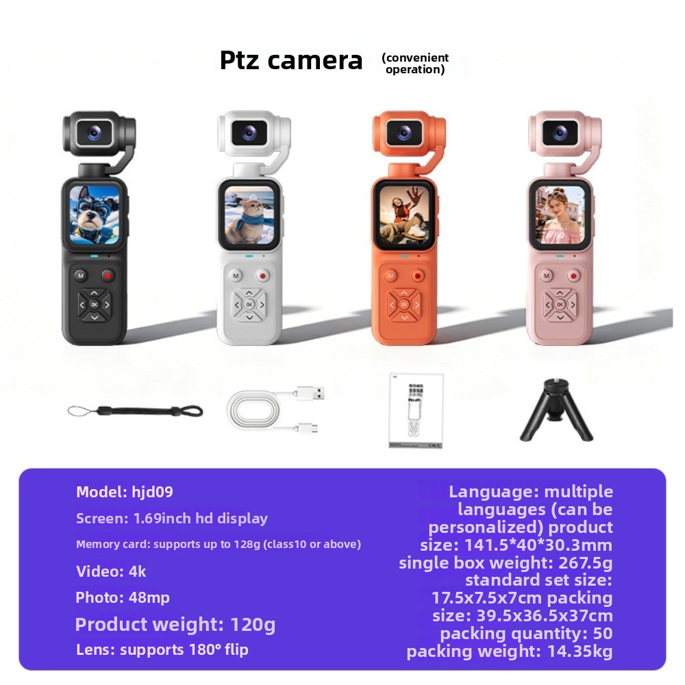 Kamera Vlogging 4K HJD-09 180  - Home Cinema Youtube ulasan dan harga